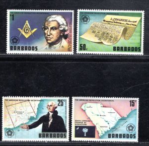 BARBADOS SC# 440-43 FVF/MOG