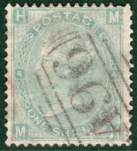 GB USED ABROAD Cunard MAILBOAT *A96* Numeral QV SG101 (1865) RARE Unlisted YOR21