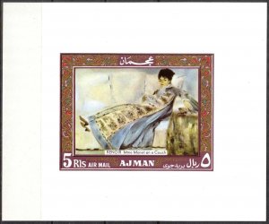 Ajman 1969 Art Paintings Renoir S/S Imperf. MNH