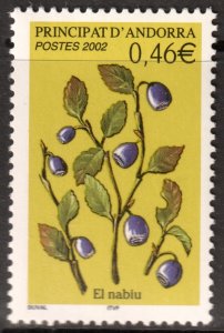 Andorra (French) #560  MNH - Bilberries (2002)