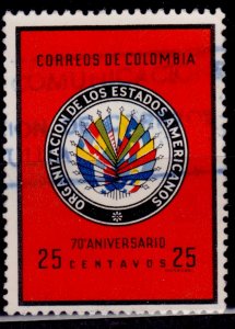 Colombia, 1962, Organization of American States, 25c, used