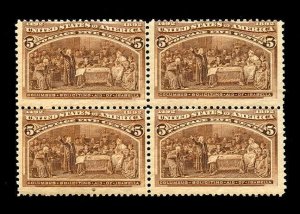 momen: US Stamps #234 Mint OG NH Block of 4 SCV $1,040