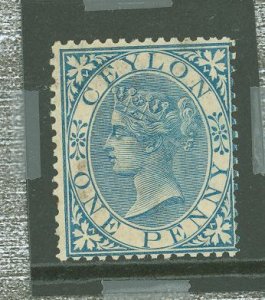 Ceylon #61v  Single