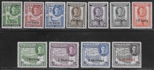 Somaliland Protectorate Scott #'s 116 - 126 MH