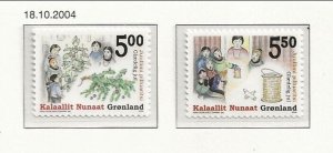 Greenland Sc 439-40 NH SET of 2004 - Christmas