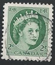 Canada #338 2¢ Queen Elizabeth II