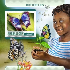 Sierra Leone - 2017 Butterflies - Stamp Souvenir Sheet - SRL17608b