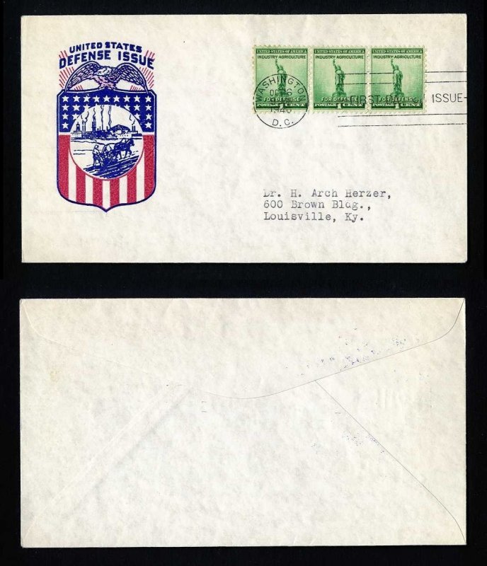 # 899 First Day Cover with Ioor cachet dated 10-16-1940