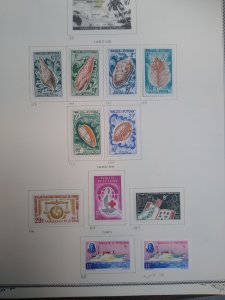 collection on pages Wallis & Futuna 1962-68 PS: CV $235