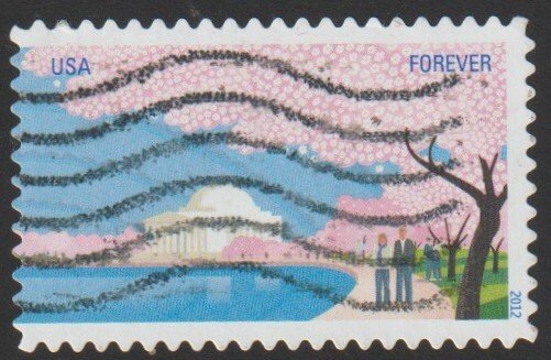 SC# 4652 - (45c) - Centenary Cherry Blossom - Used Single Off Paper