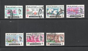 Malaya - Selangor, Scott #121-7  VF, Used, Complete Set, CV $3.00 ..... 5600040