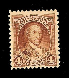  US 1932 Sc# 709- 4 cent  Washington Bicentennial Mint NH - Crisp Color