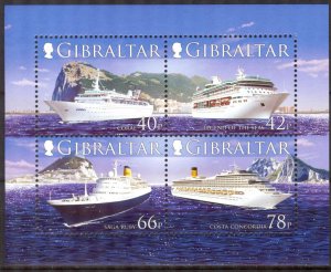 Gibraltar 2006 Cruise Ships S/S MNH**