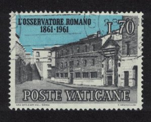 Vatican 'L'Osservatore Romano' newspaper 1961 MNH SC#311 SG#353