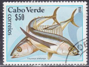 Cape Verde 410 USED 1980 Thunnus Alalunga Fish