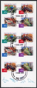 Australia SG2130b 2001 Fauna and Flora Desert Birds Booklet Pane Fine Used