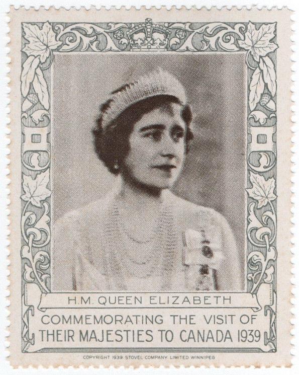 (I.B) Canada Cinderella : Royal Visit 1939 (Queen Elizabeth)