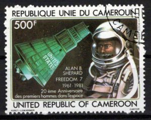Cameroun C291 CTO 500fr Astronaut Alan Shepard & Freedom 7 ZAYIX 0524S006M