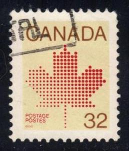 Canada #924 Maple Leaf, used (0.25)