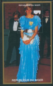 Niger MNH S/S Princess Diana In A Blue Evening Gown