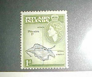 PITCAIRN ISLANDS STAMP #19B cat.$75.00  MINT LIGHT HINGED