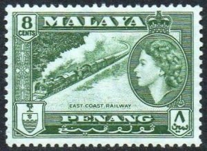 Penang 1957 8c East Coast Railway MH