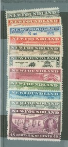 Newfoundland #233-243 Unused Single (Complete Set)