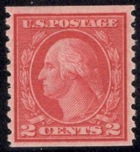 US Stamp #492 2c Washington Coil MINT Hinged SCV $9