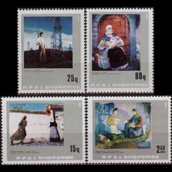 ALBANIA 1984 - Scott# 2132-5 Paintings Set of 4 NH