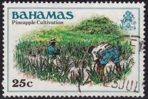 Bahamas - 1980 - Scott #473 - used - Pineapple cultivation