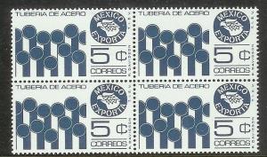 MEXICO Sc#1109 Exporta BLOCK of 4 Mint Never Hinged