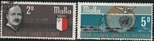 Malta, #400-401  Used From 1969