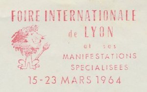 Meter cover France 1964 International Fair Lyon - Lion