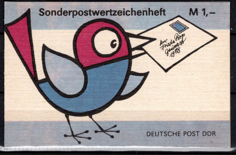 German DDR Scott # 2725 (10), mint nh, cpl booklet, Mi # SMHD 37b