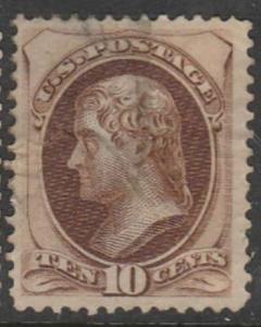 U.S. Scott #161 Jefferson Stamp - Used Single