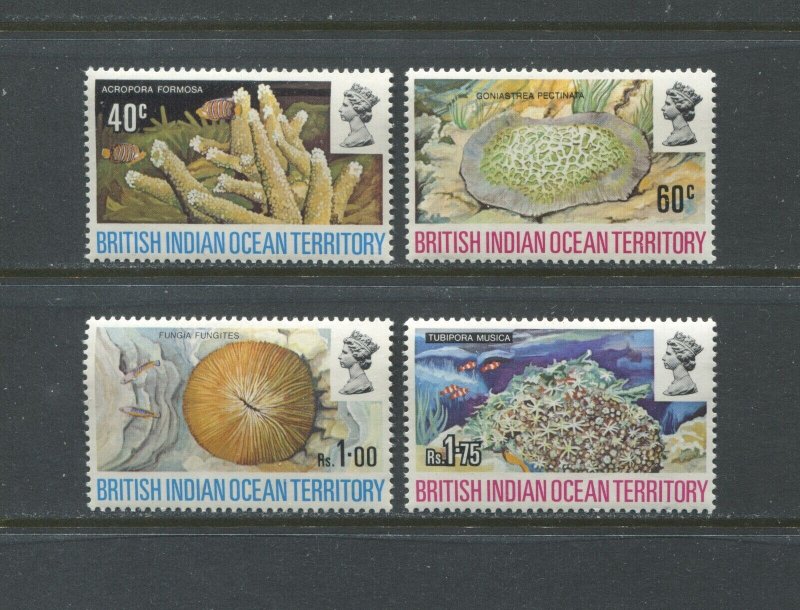 British Indian Ocean Territory QEII 1972 set unmounted mint NH