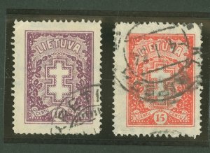 Lithuania #279-280  Single