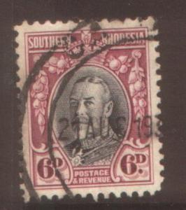 Southern Rhodesia 6d perf 12 SG20 used