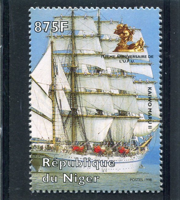 Niger 1998 HISTORY OF SAILING SHIP Kaiwo Maru II 1 Stamp Perforated Mint (NH)