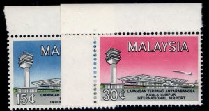 MALAYSIA QEII SG18-19, 1965 Internation airport set, NH MINT.