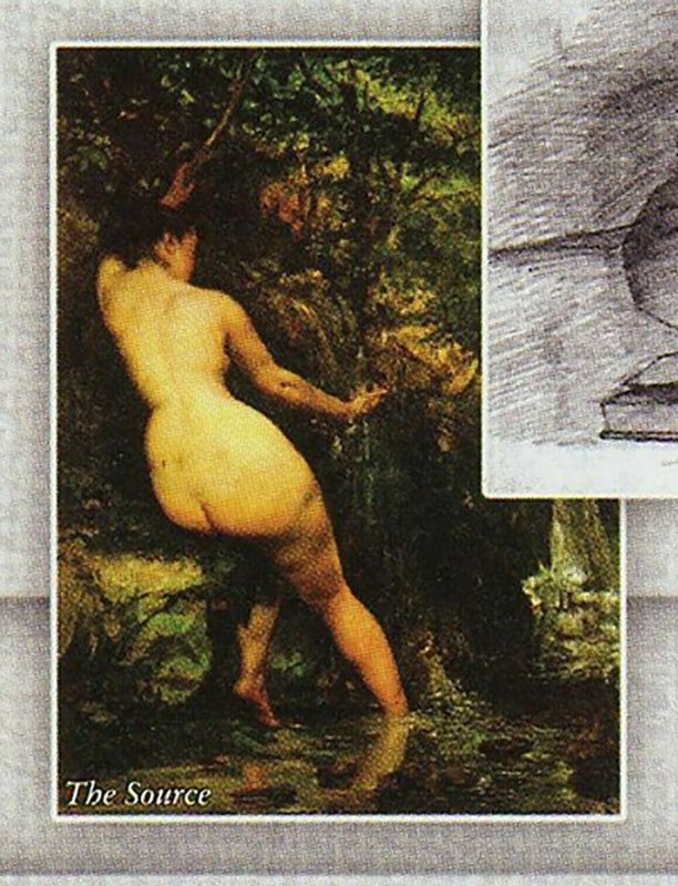Paintings of Courbet Stamp The Source The Stone Breakers S/S MNH #2847 / Bl.552