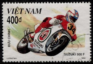 North Vietnam #2348 Motorcycles Issue Used