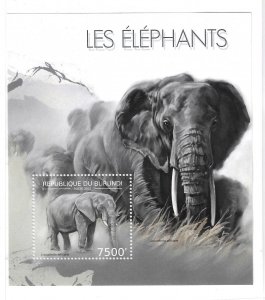 Burundi 2012 Wild Life Elephant S/S MNH C16