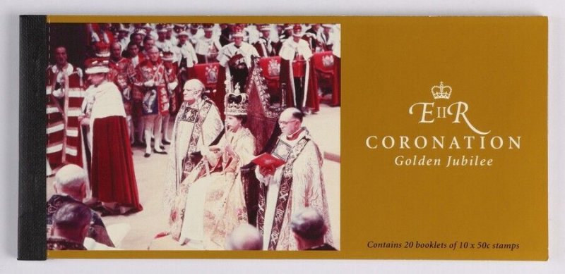 AUSTRALIA 2003 Coronation $100 Cheque book of 20 x $5 ph barcode booklet MNH **