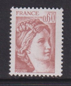 France  #1659  MNH  1981   Sabine  60c