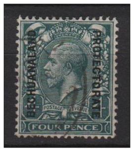 Bechuanaland 1913  Scott 89 used - 4p, George V, Wmk 33 