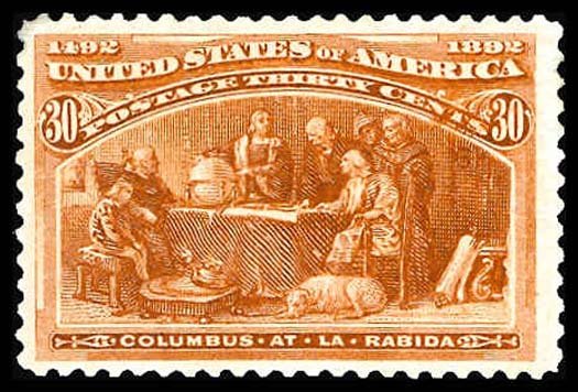 U.S. COLUMBIAN ISSUE 239  Mint (ID # 96797)