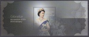 2017 Gibraltar 1780/B126 65 years of the coronation of Elizabeth II 8,00 €