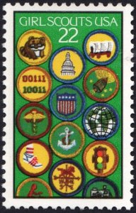 SC#2251 22¢ Girl Scouts 75th Anniversary Single (1987) MNH