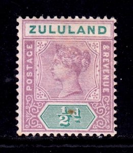 Zululand - Scott #15 - Used - Stain spot on numeral tablet - SCV $6.50